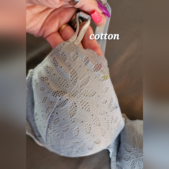 Victoria's Secret Lined Demi Bra Sz 38C NWT Grey - Picture 2 of 3